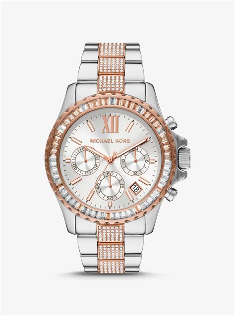 michael kors watches two tone|michael kors everest chronograph.